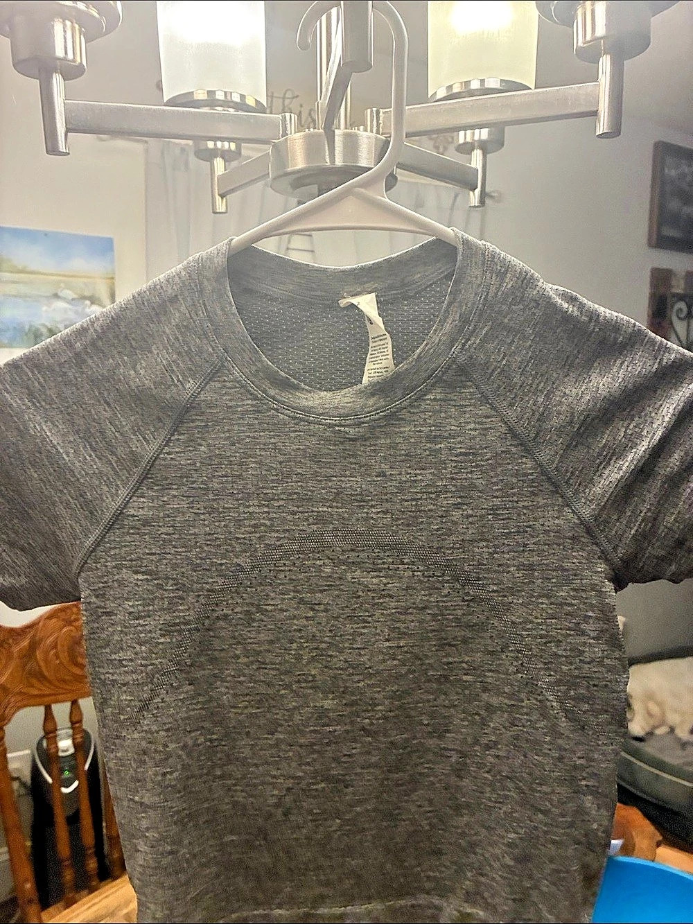 lululemon Swiftly Tech Cropped Short-Sleeve Shirt 2.0 Size 2 Gray